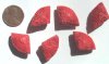 6 16x25mm Red Cinnabar Fans
